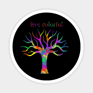 live colorful |  tree of Life Magnet